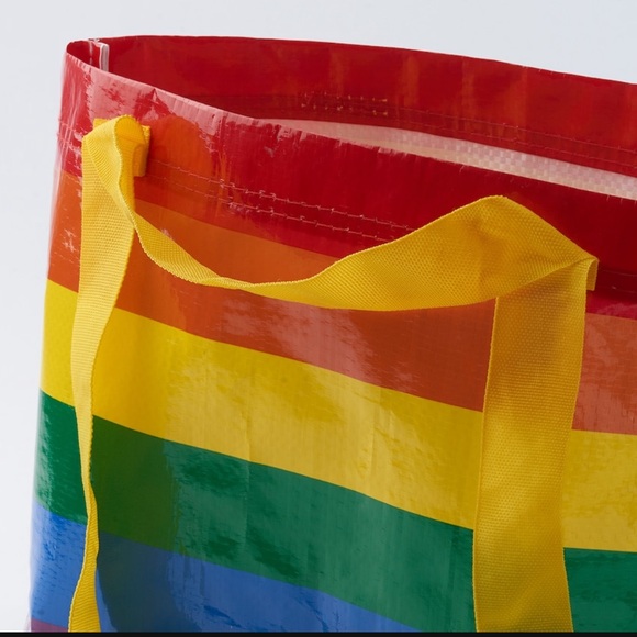IKEA STORSTOMMA rainbow mini tote bags bundledle of 3 plus free shipping! - Picture 4 of 4